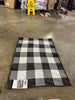 Washable Reversible Scatter Indoor/Outdoor Accent Rug Black/White - Check Pattern, Flat Pile, Machine Washable 2'x3'
