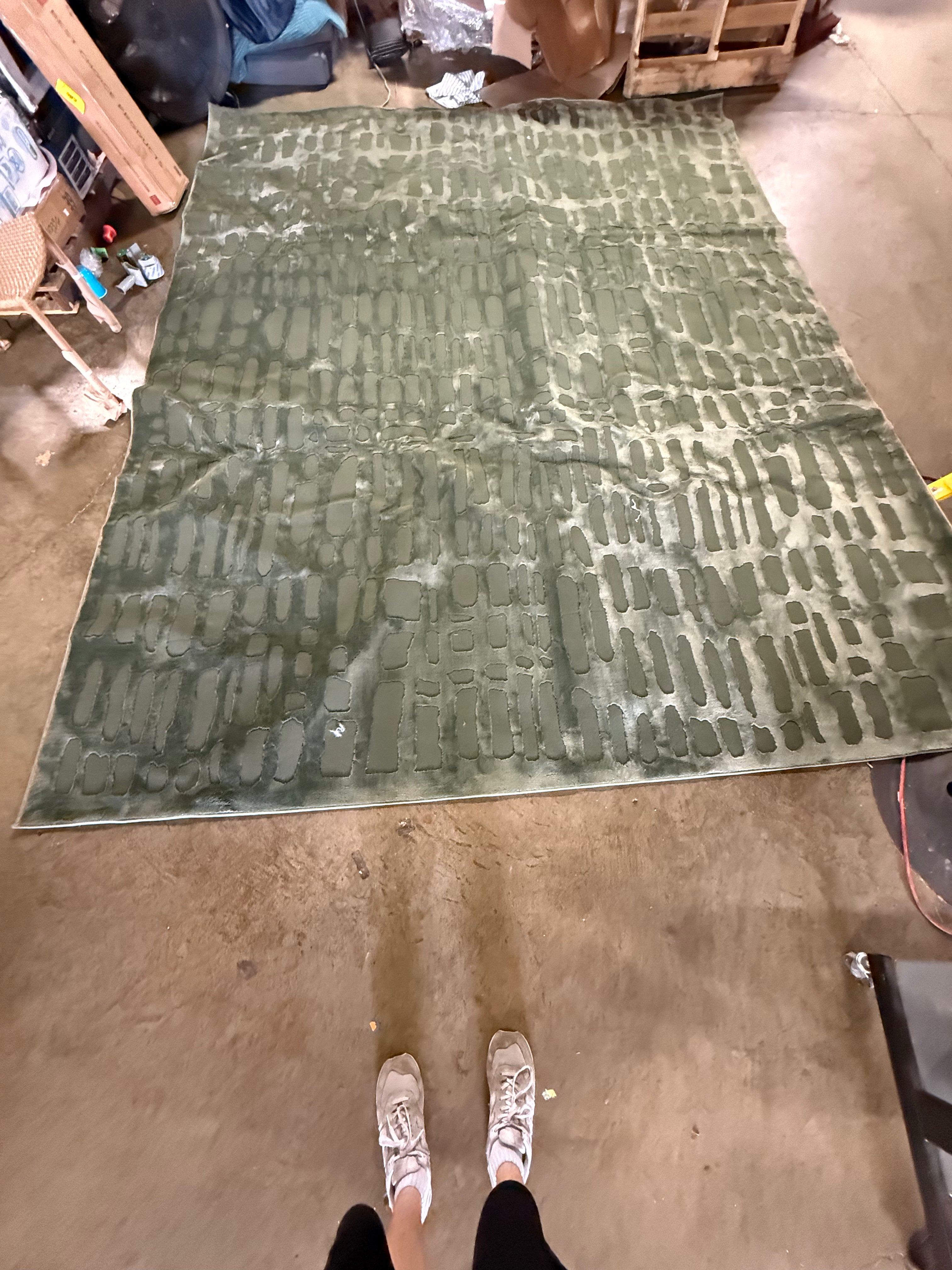 Belen Modern Abstract Area Rug 9'10" x 12'10" SHOWROOM ITEM