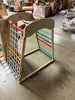 6-in-1 Jungle Gym Wooden Indoor Playground with Double-Sided Ramp and Monkey Bars