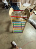 6-in-1 Jungle Gym Wooden Indoor Playground with Double-Sided Ramp and Monkey Bars