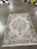 Knolls Authentic Handknotted Distressed Persian Rug Gray/Ivory/Black - 5'x7'