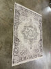 Knolls Authentic Handknotted Distressed Persian Rug Gray/Ivory/Black - 5'x7'
