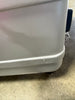 1-Piece Hardside Checked Spinner Luggage - Silver