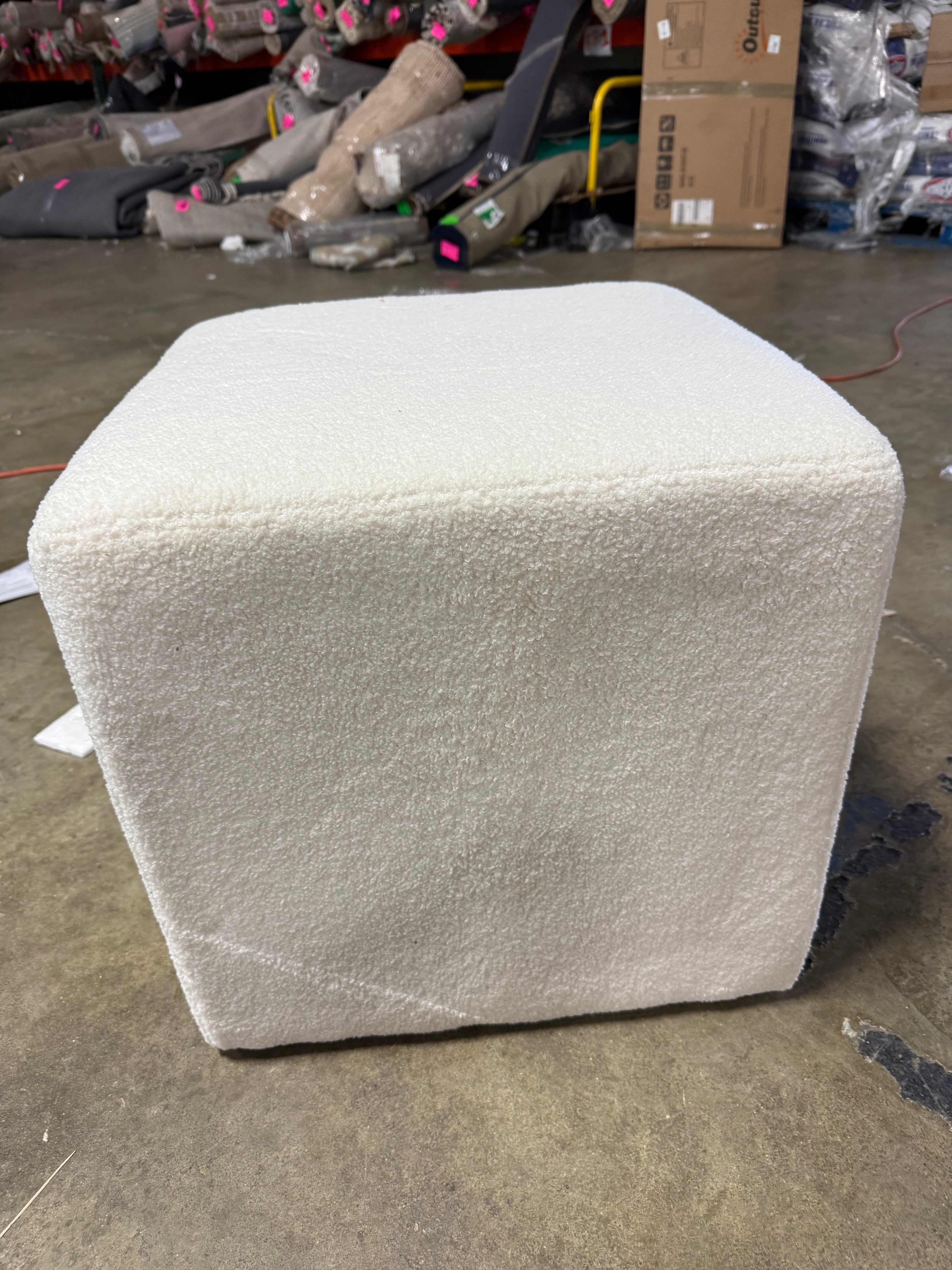 Lynwood Square Upholstered Cube Ottoman