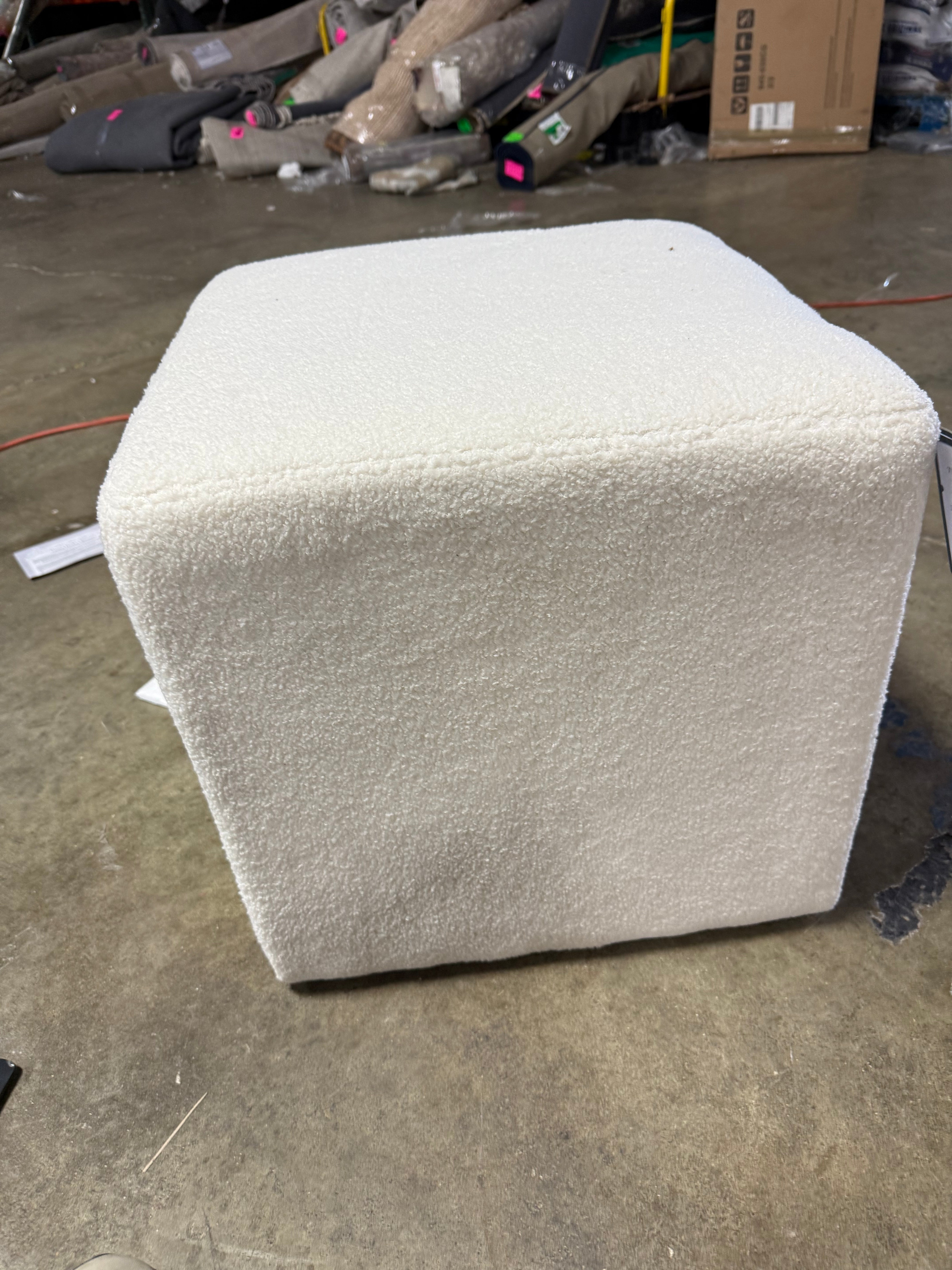 Lynwood Square Upholstered Cube Ottoman