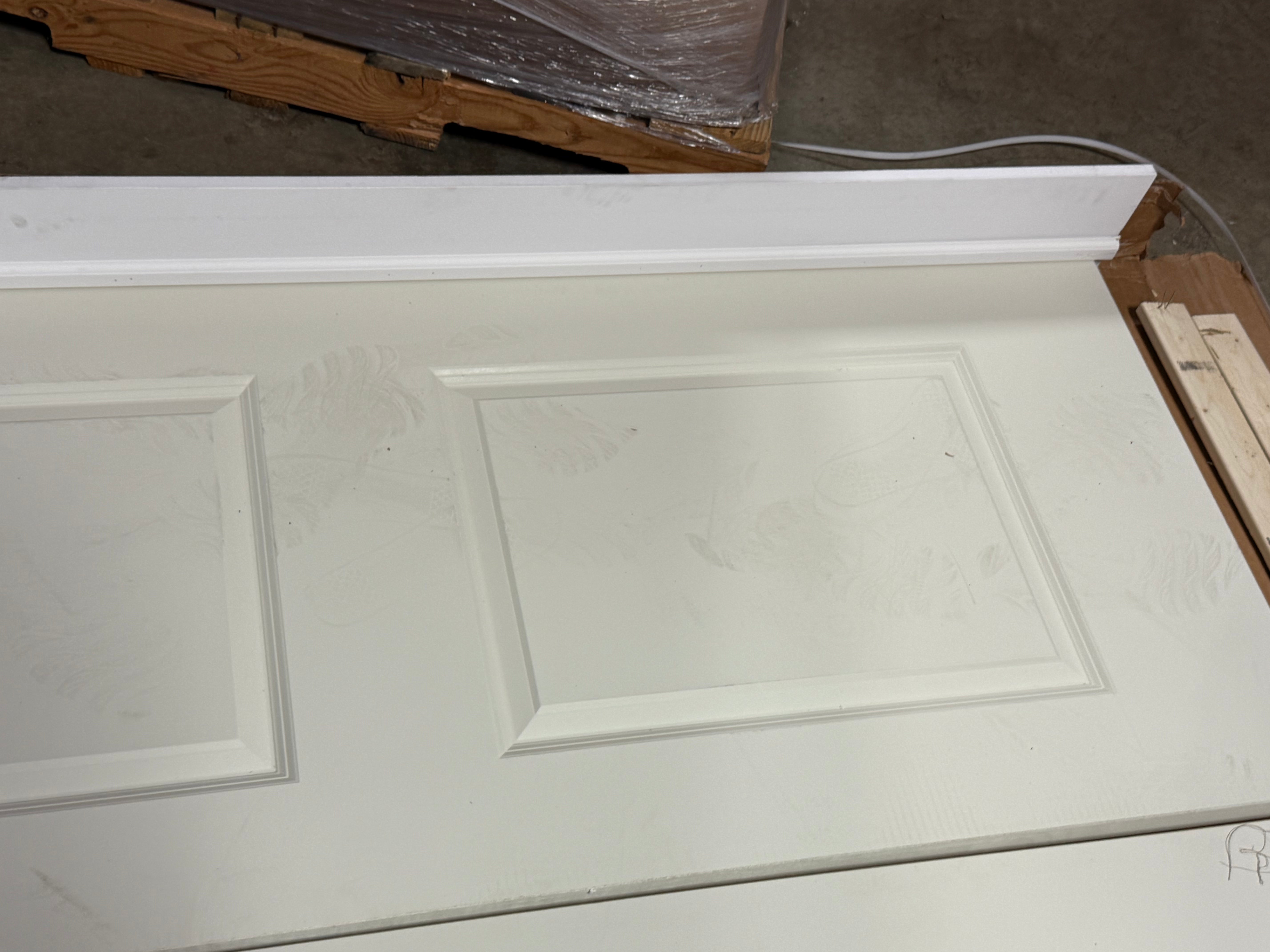 Molded Interior Door Solid + Manufactured Wood Paneled Prehung Door