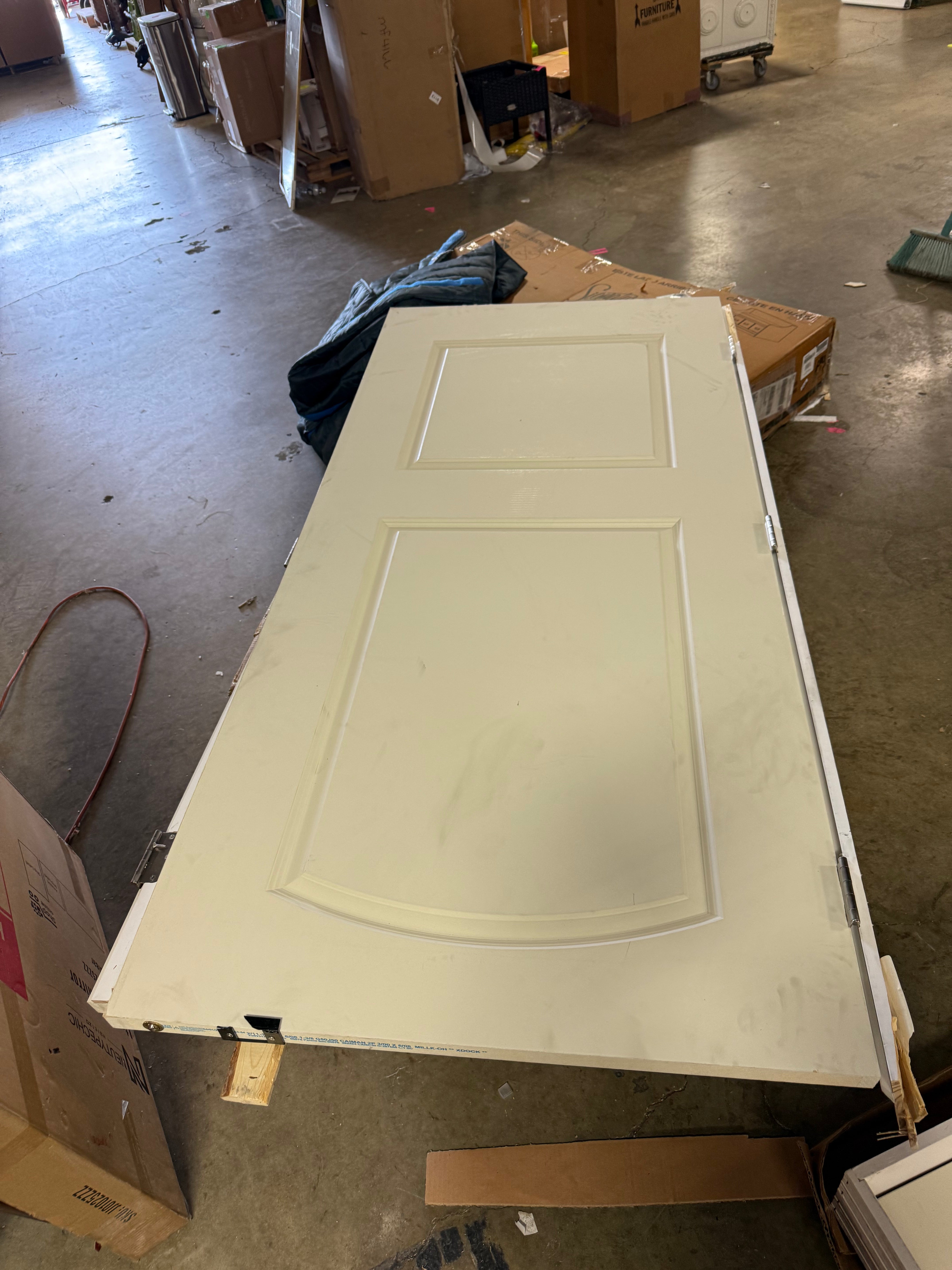 3-Pieces Molded Interior Door Solid + Manufactured Wood Paneled Prehung Door