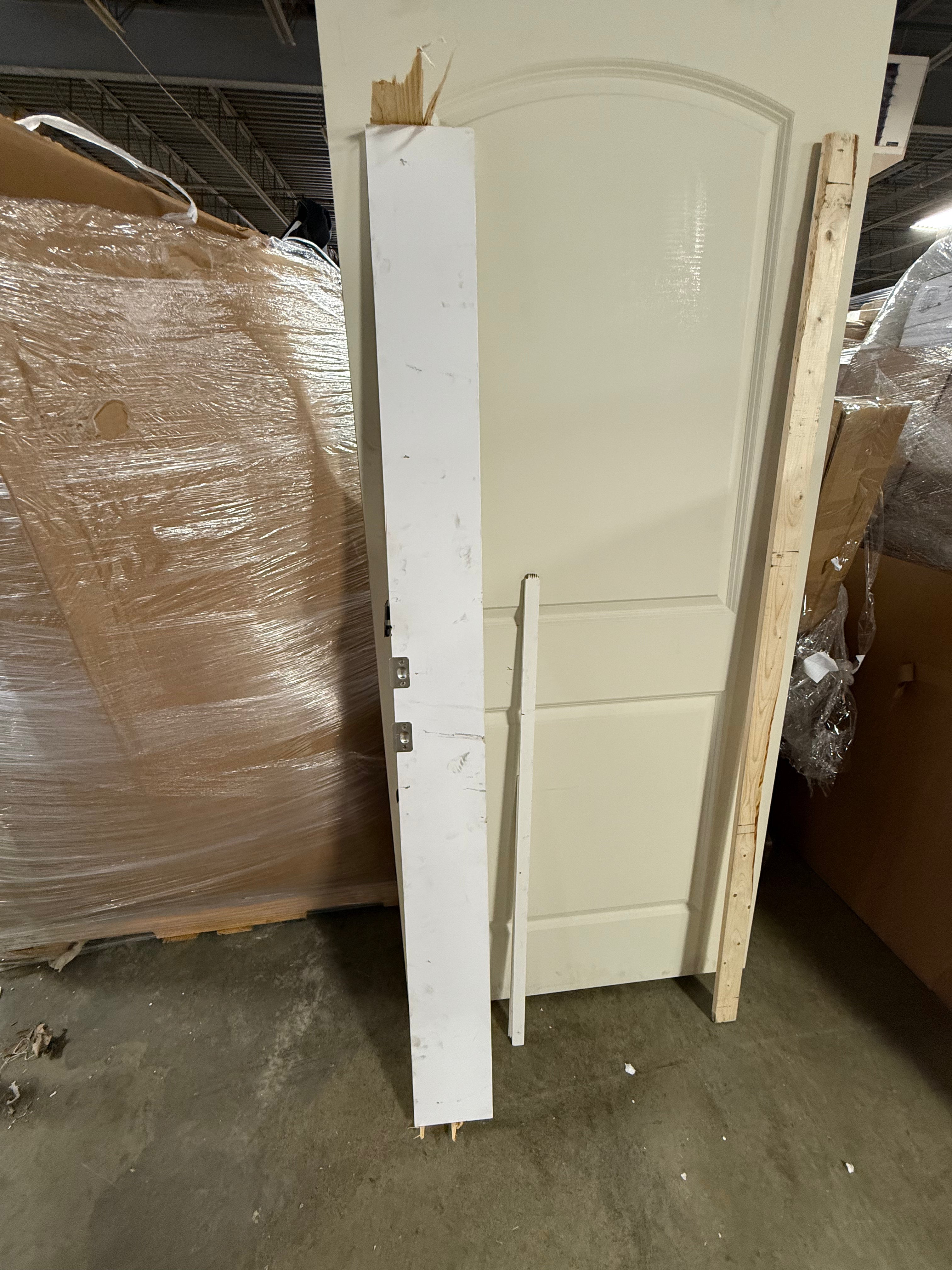 3-Pieces Molded Interior Door Solid + Manufactured Wood Paneled Prehung Door