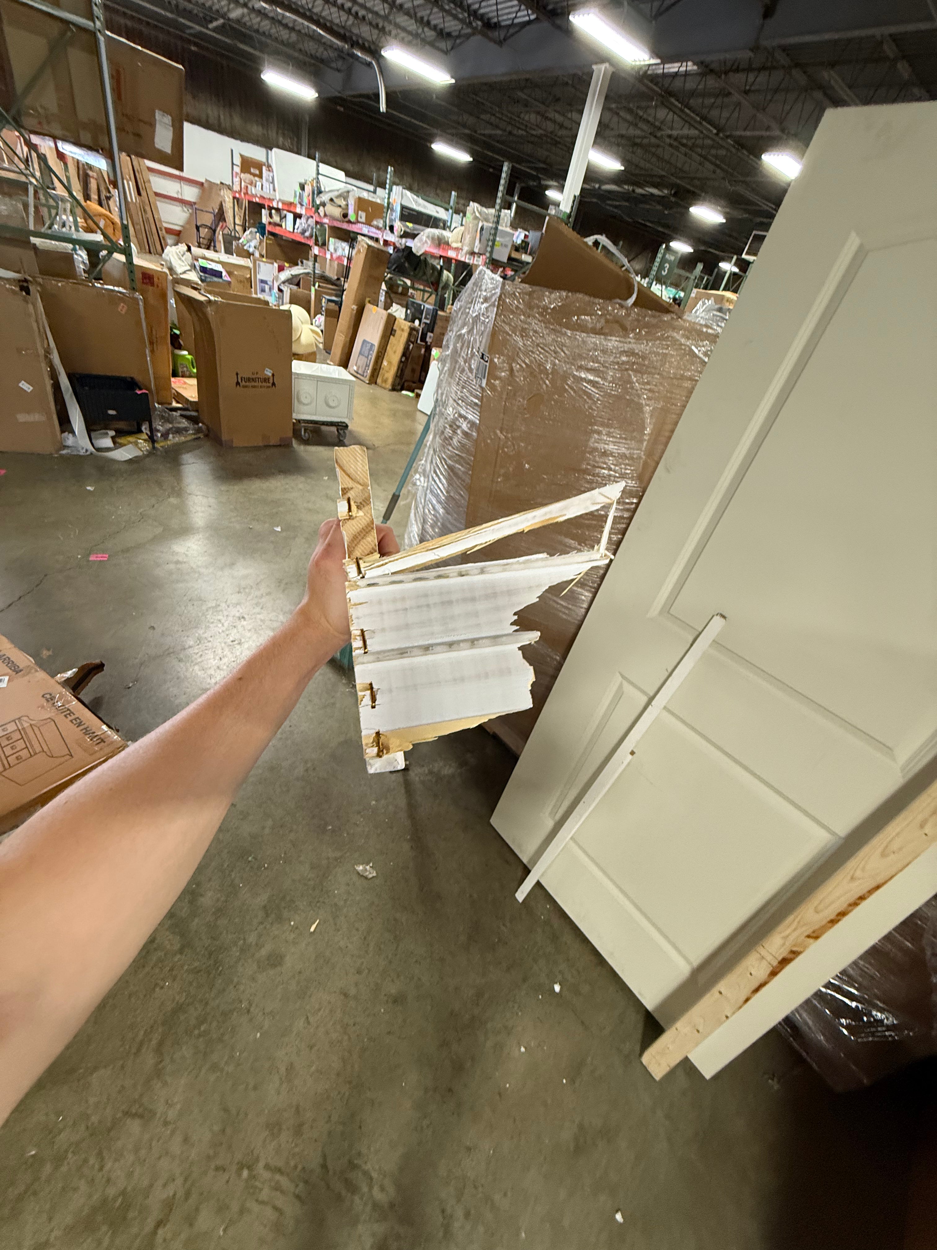 3-Pieces Molded Interior Door Solid + Manufactured Wood Paneled Prehung Door