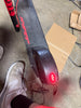 Skute Folding Electric Scooter Lithium Battery Powered Scooter - Black/Red: Aluminum Frame