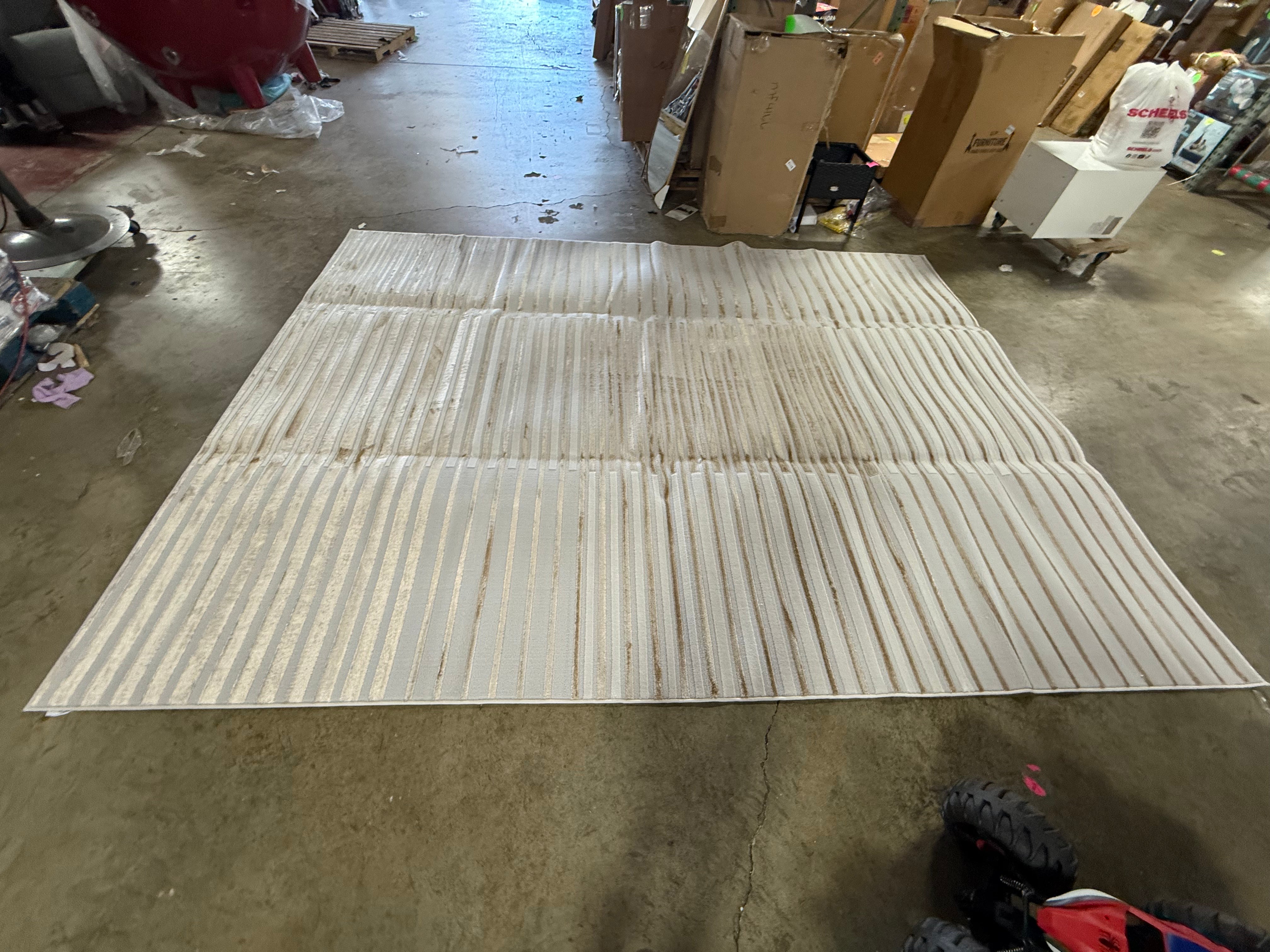 SPLASH Beige Silver 9'x12'