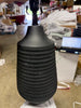 Large Textured Ceramic Lamp Base Black