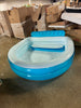 Family Pool with Bench Oval Kiddie Pool  PVC Liner