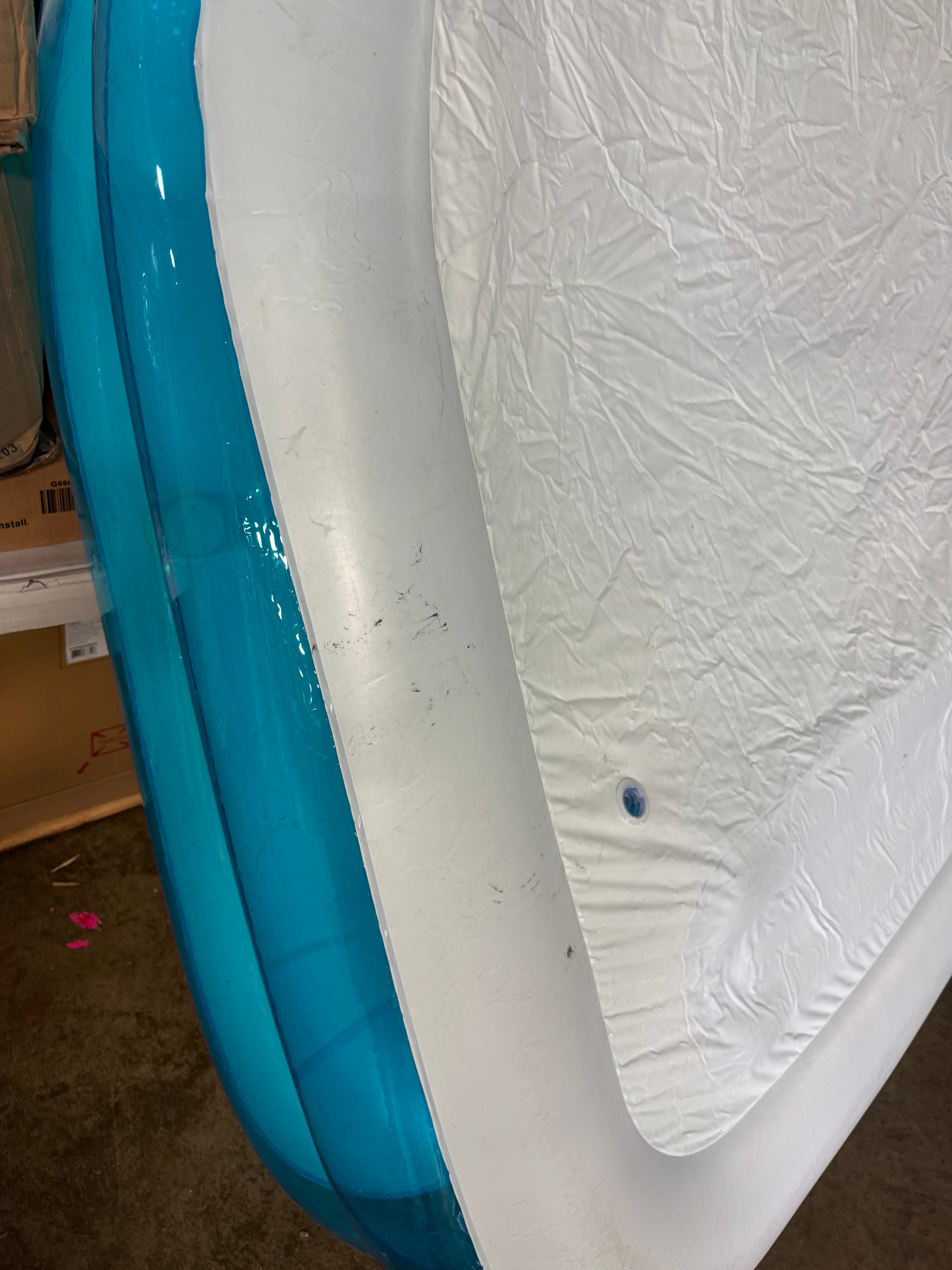 Family Pool with Bench Oval Kiddie Pool  PVC Liner