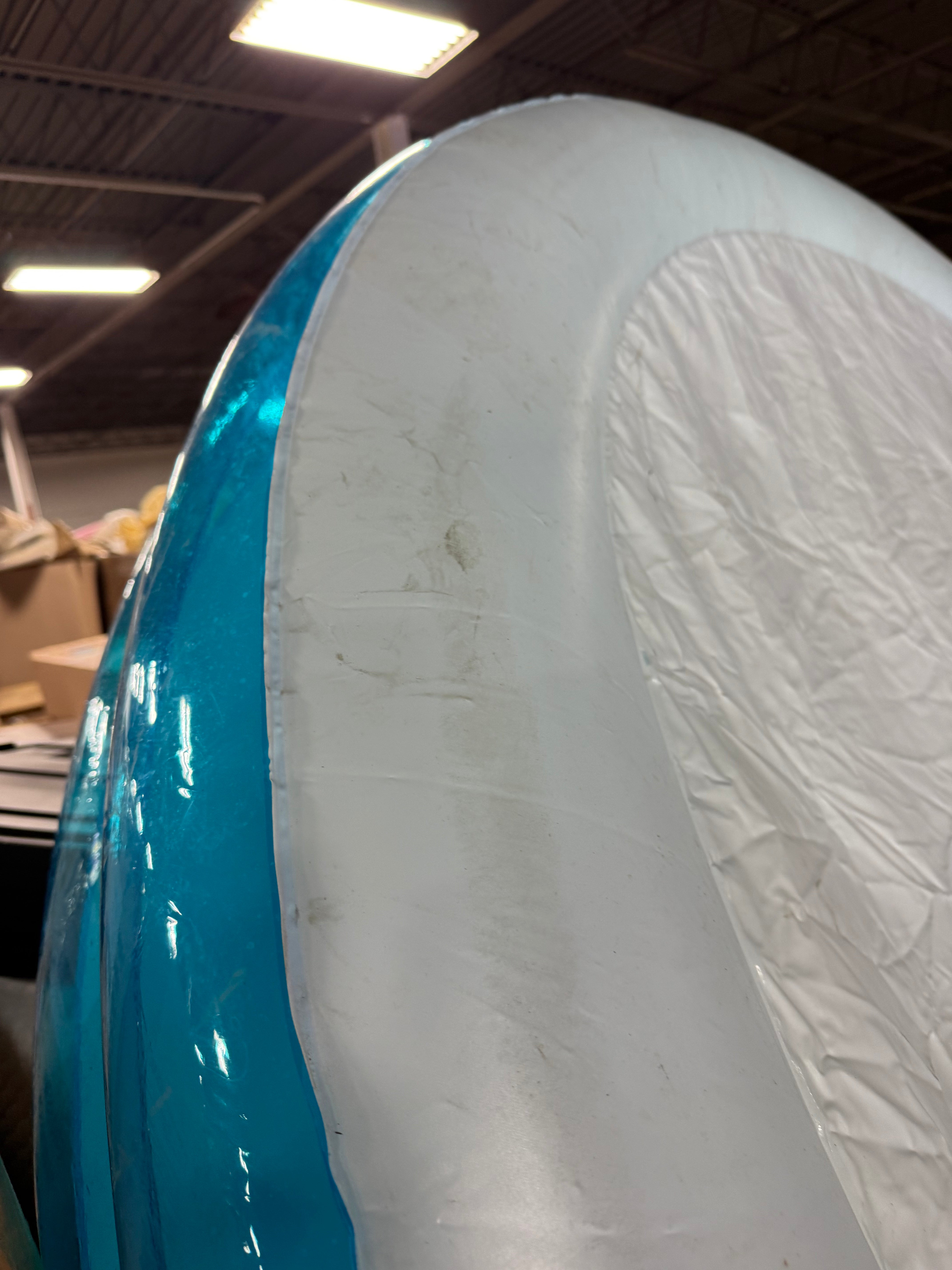 Family Pool with Bench Oval Kiddie Pool  PVC Liner