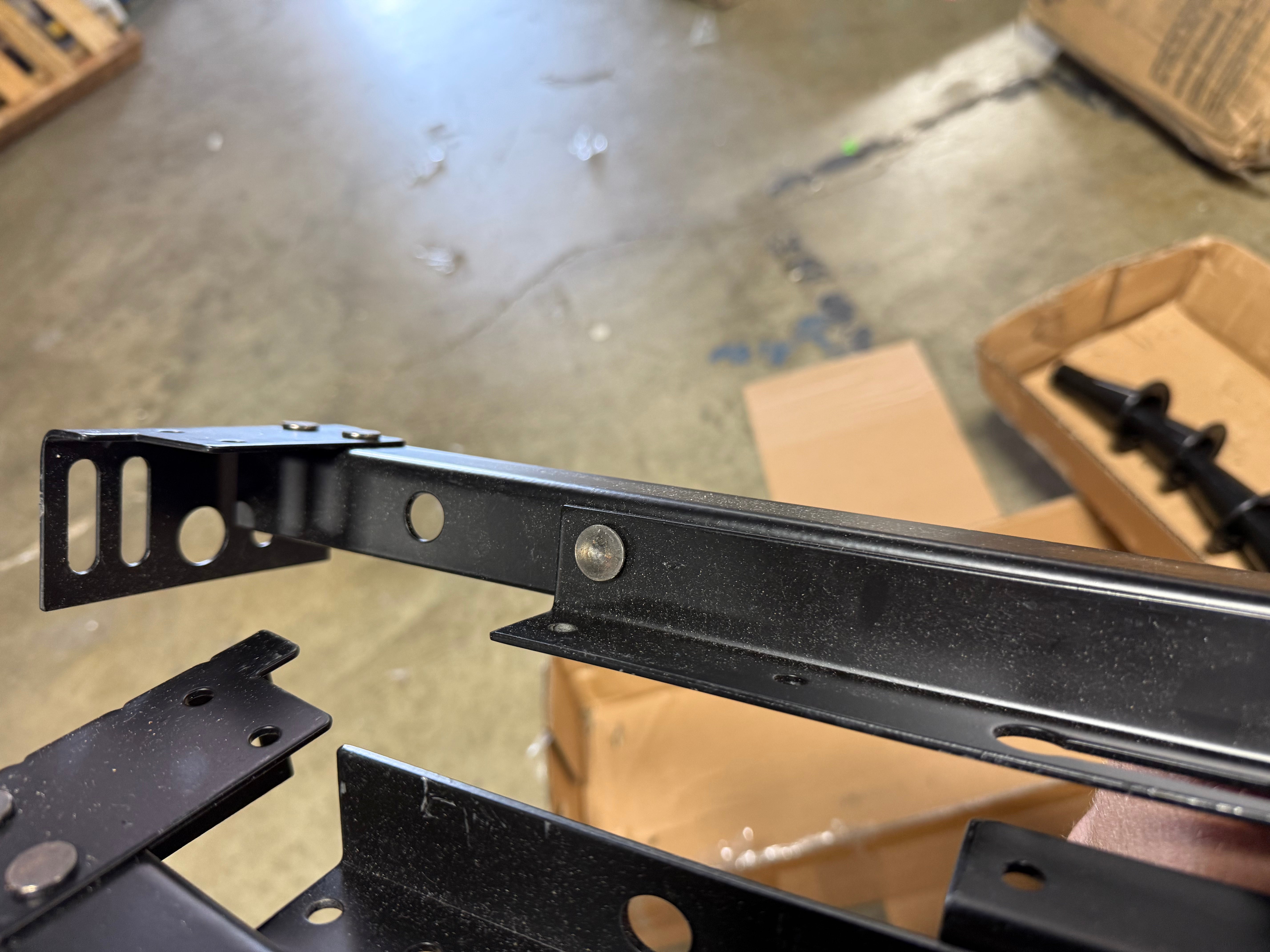 Adjustable Metal Bed Frame Black