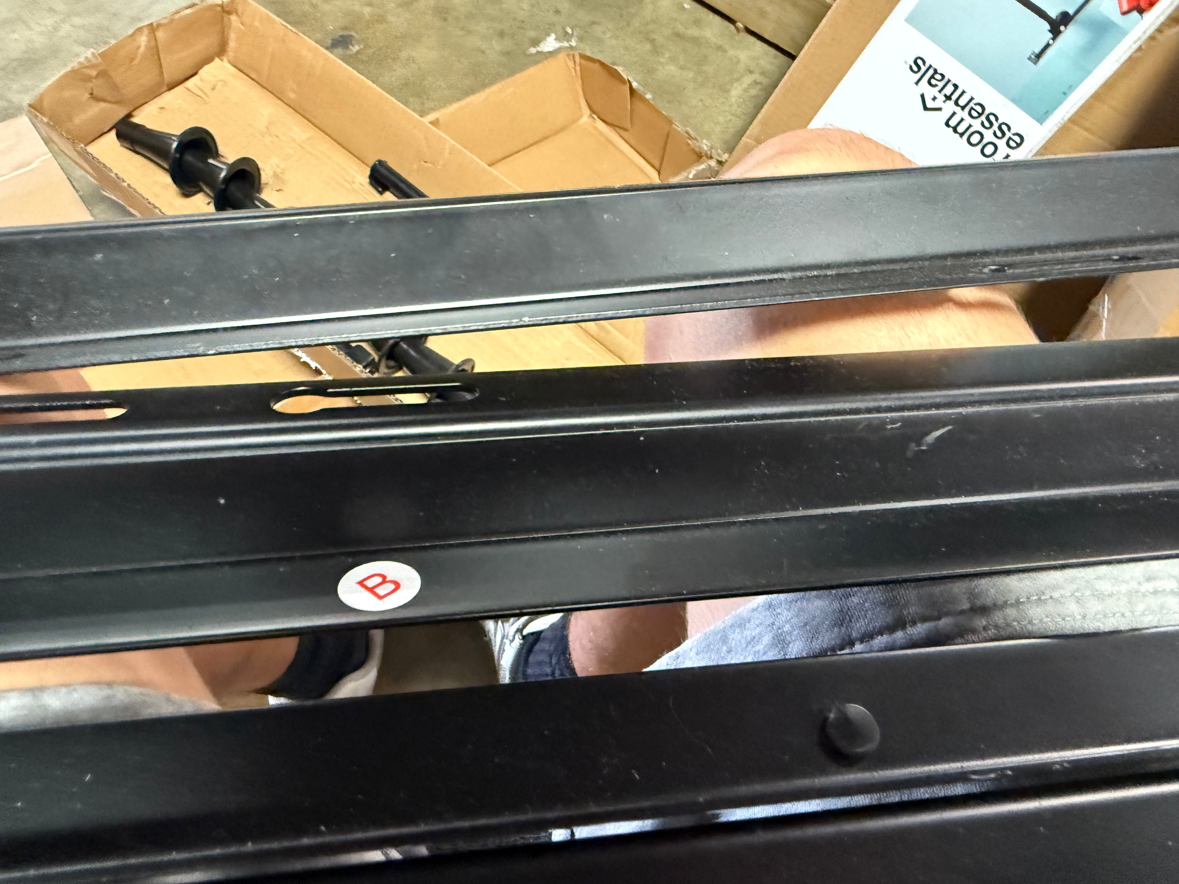 Adjustable Metal Bed Frame Black