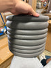 Banded Stoneware Indoor Outdoor Planter Pot