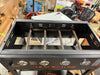 Omnivore Propane Griddle Combo, 4 Burners, Outdoor BBQ Grill Stove, Powder Coated Steel, Cooking Top, Black