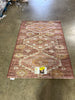 Southbury Washable Printed Diamond Persian Style Rug Rust 4'x6'