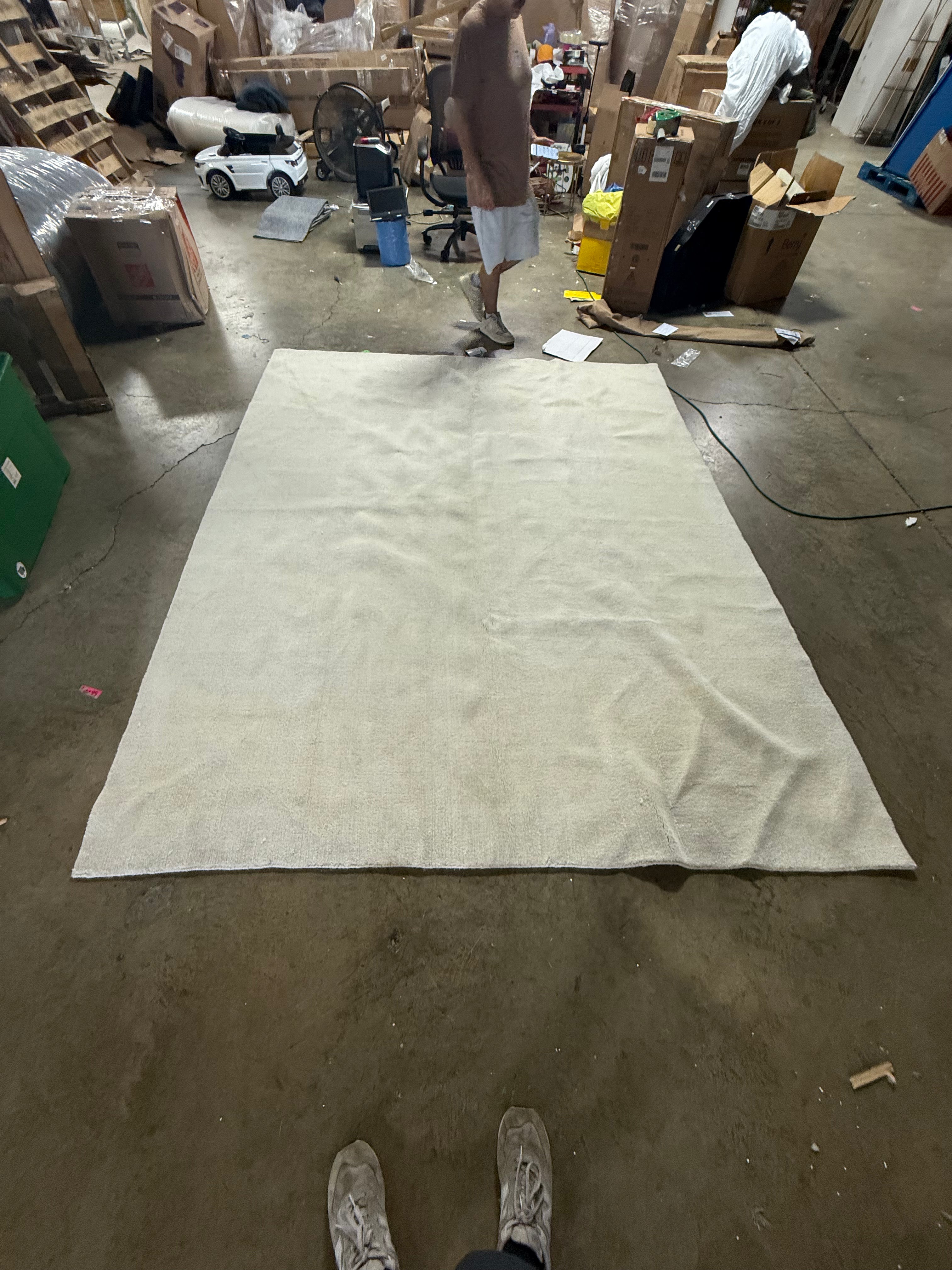 Arrel Speckled Wool-Blend Area Rug - 7'6"x9'6"