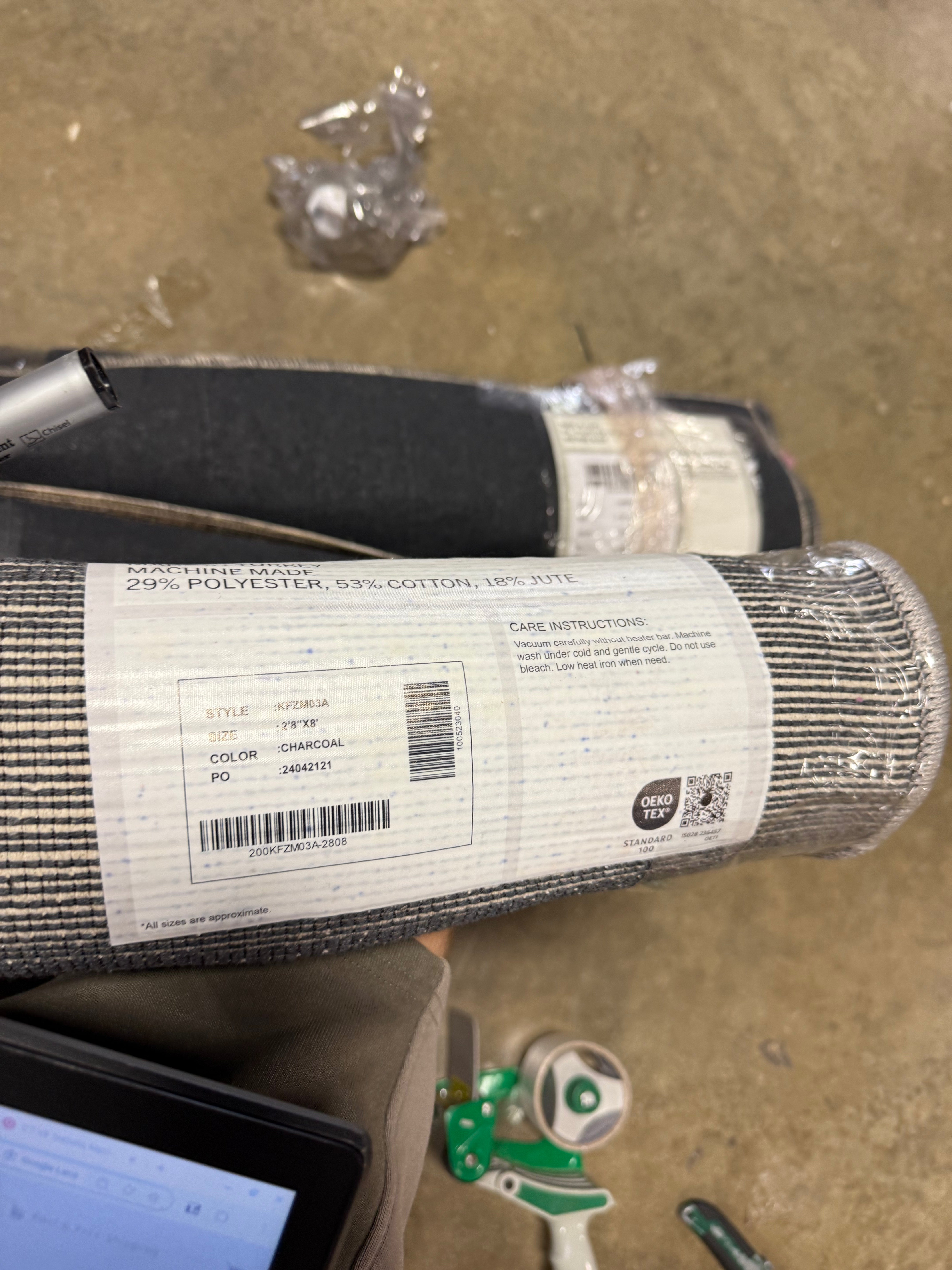 Wild Orchid Machine Washable Area Rug 2' 8" x 8'