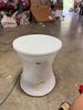White Faux Stone Patio Accent Table