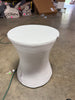 White Faux Stone Patio Accent Table