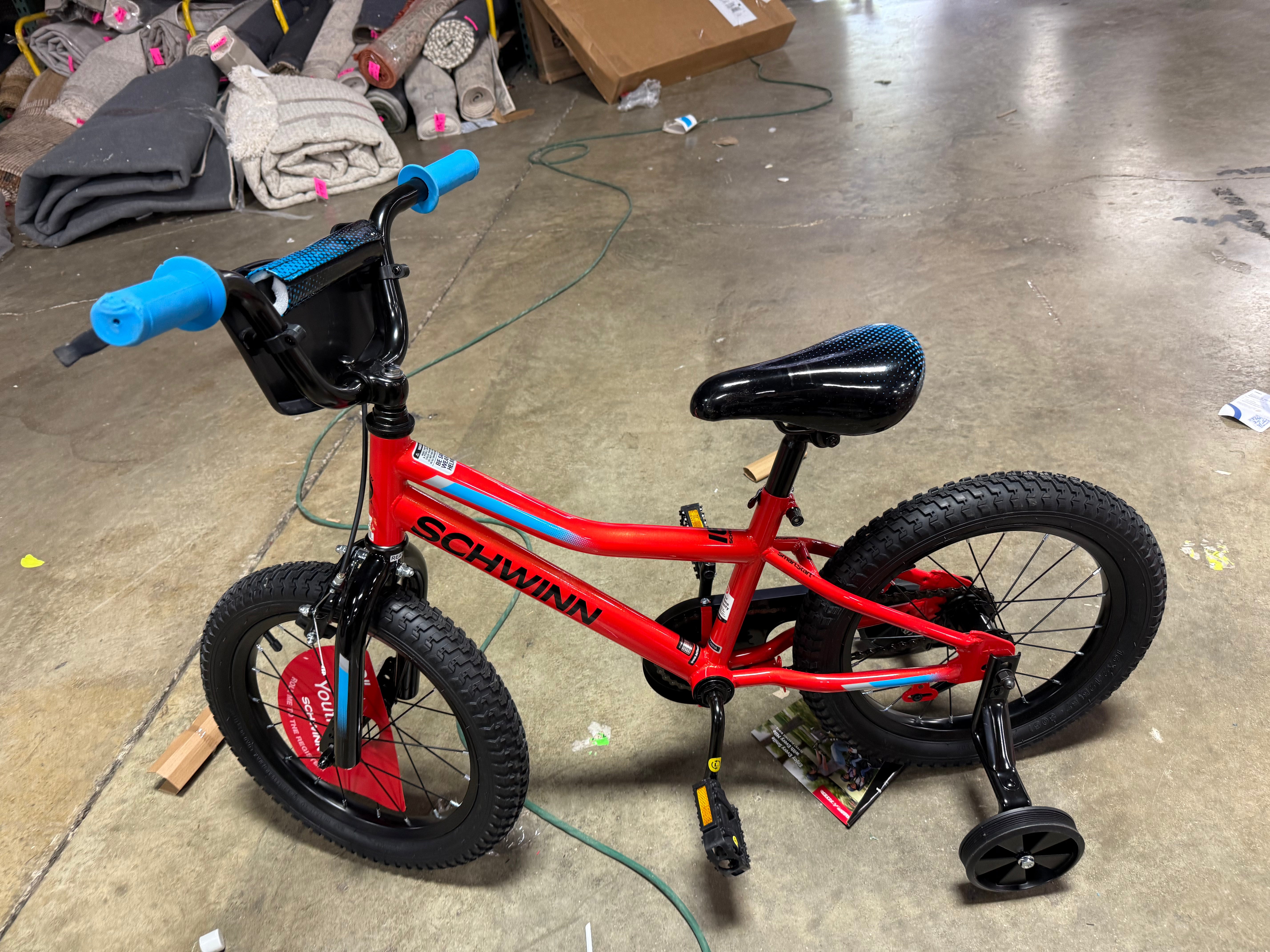 Piston Kids' Bike - Black/Blue/Red