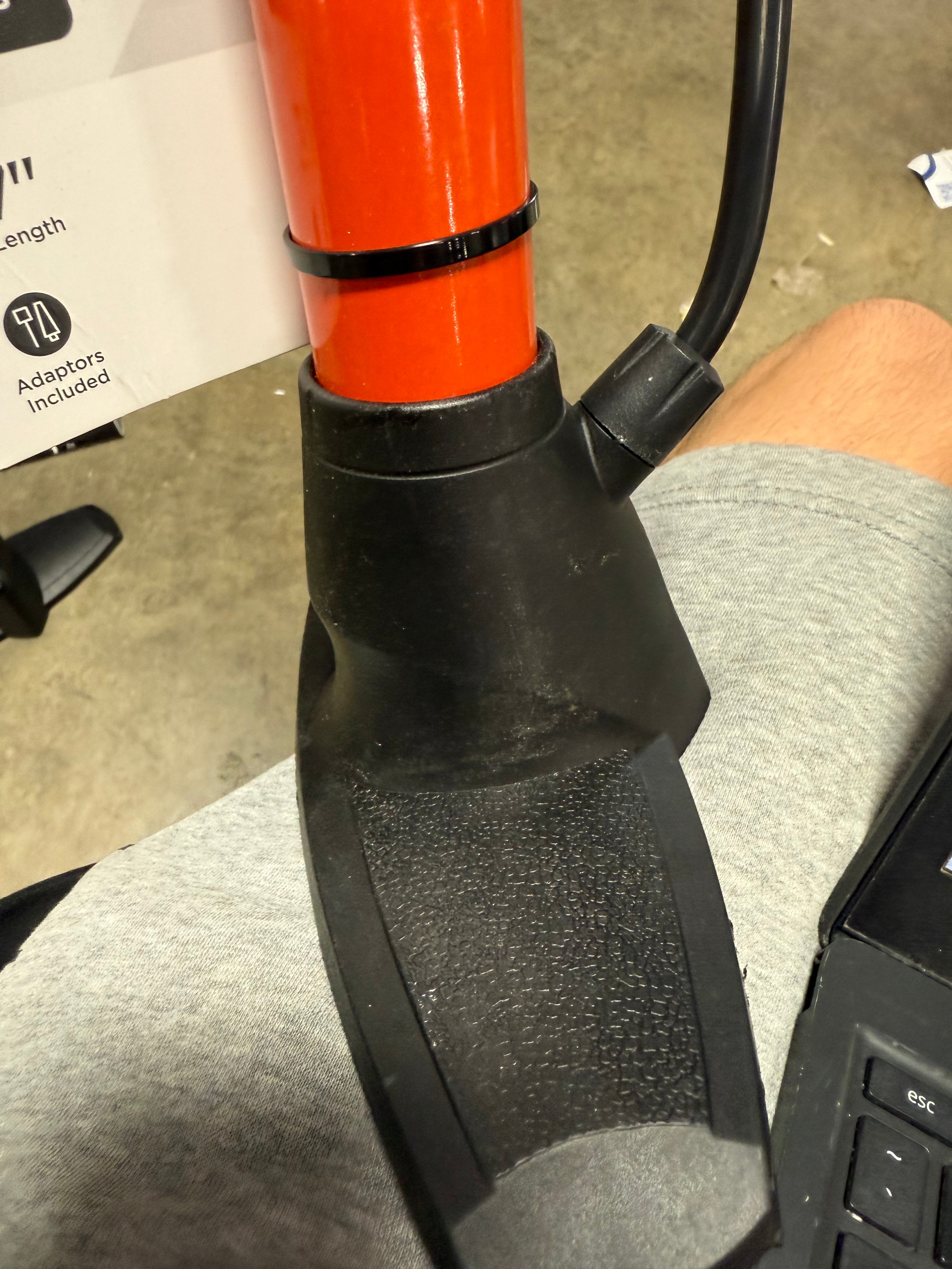 Cyclone Tire Floor Pump - Orange