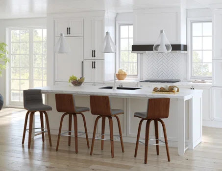 Biance Solid Wood Swivel Bar & Counter Stool