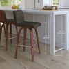 Biance Solid Wood Swivel Bar & Counter Stool