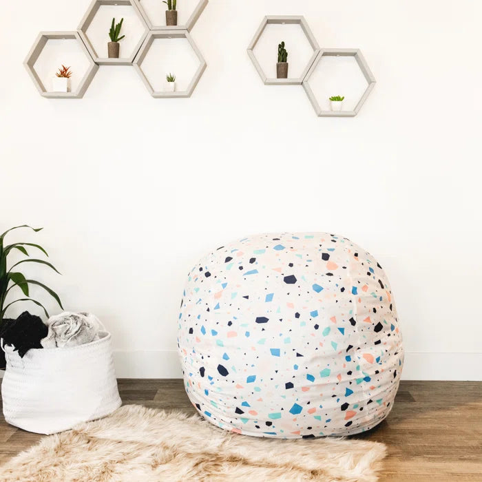 Medium Foam Filled Bean Bag Chair with Soft Removeable Cover