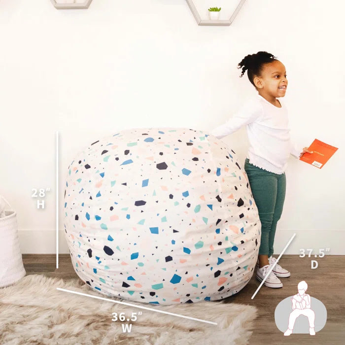 Medium Foam Filled Bean Bag Chair with Soft Removeable Cover
