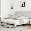 Binghamton Upholstered Platform Storage Bed with 2 drawers, King