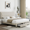 Binghamton Upholstered Platform Storage Bed with 2 drawers, King