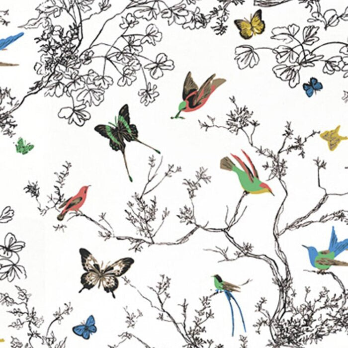 Birds and Butterflies 100% Cotton Fabric