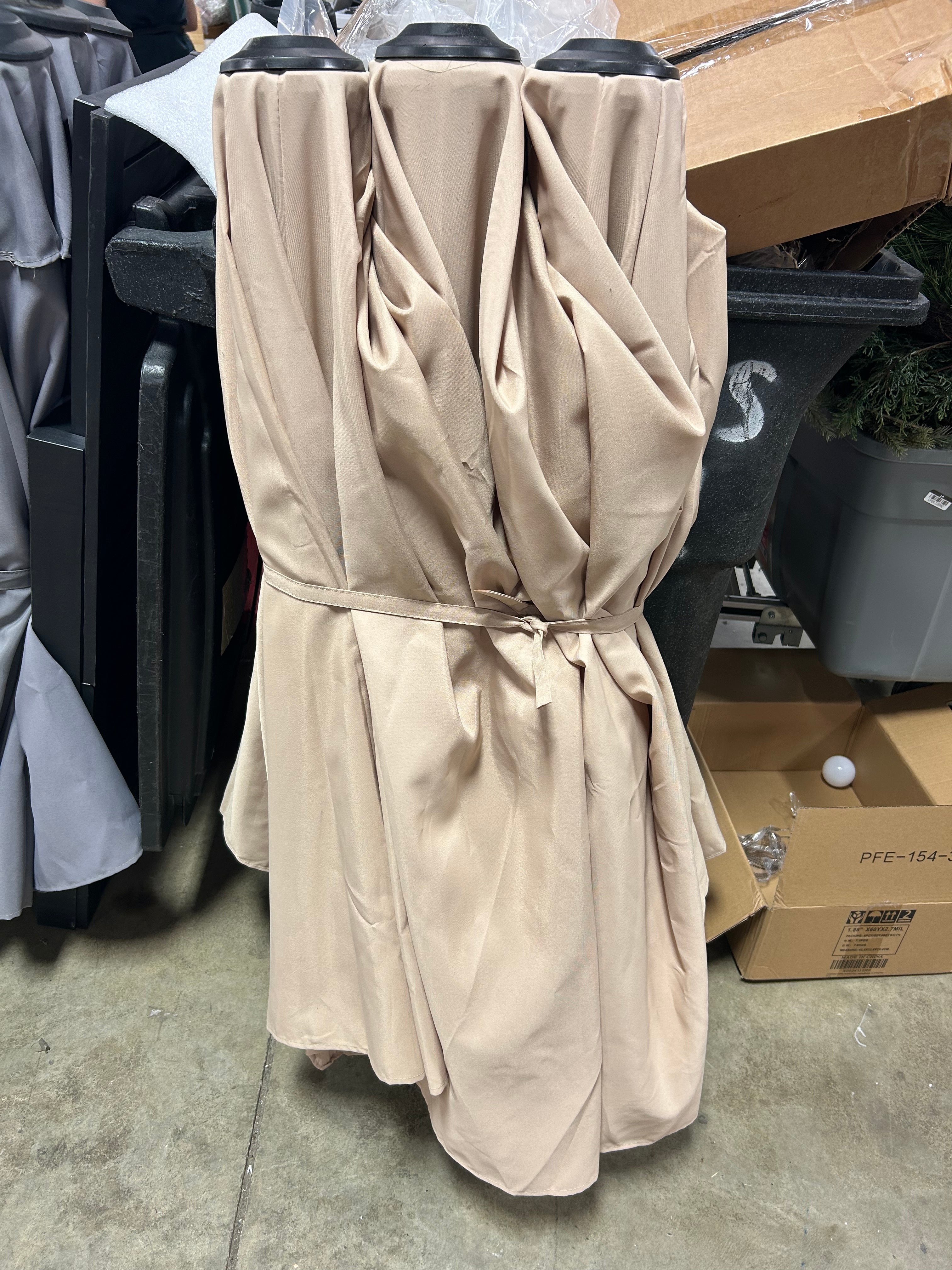 Patio Double-Sided Umbrella Crank Outdoor Garden Market Sun Shade