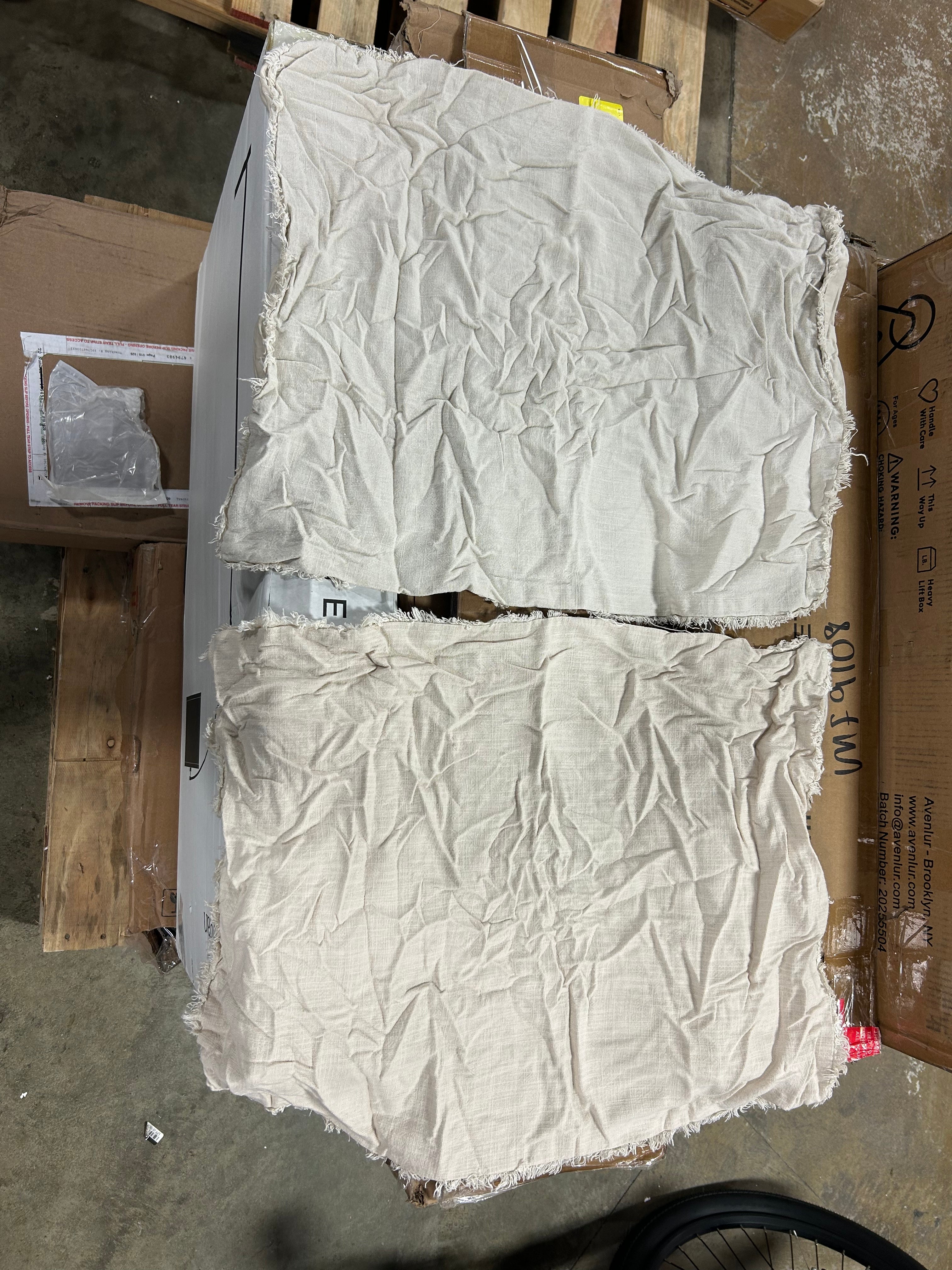 Heavyweight Linen Blend Comforter & Sham Set Full/Queen