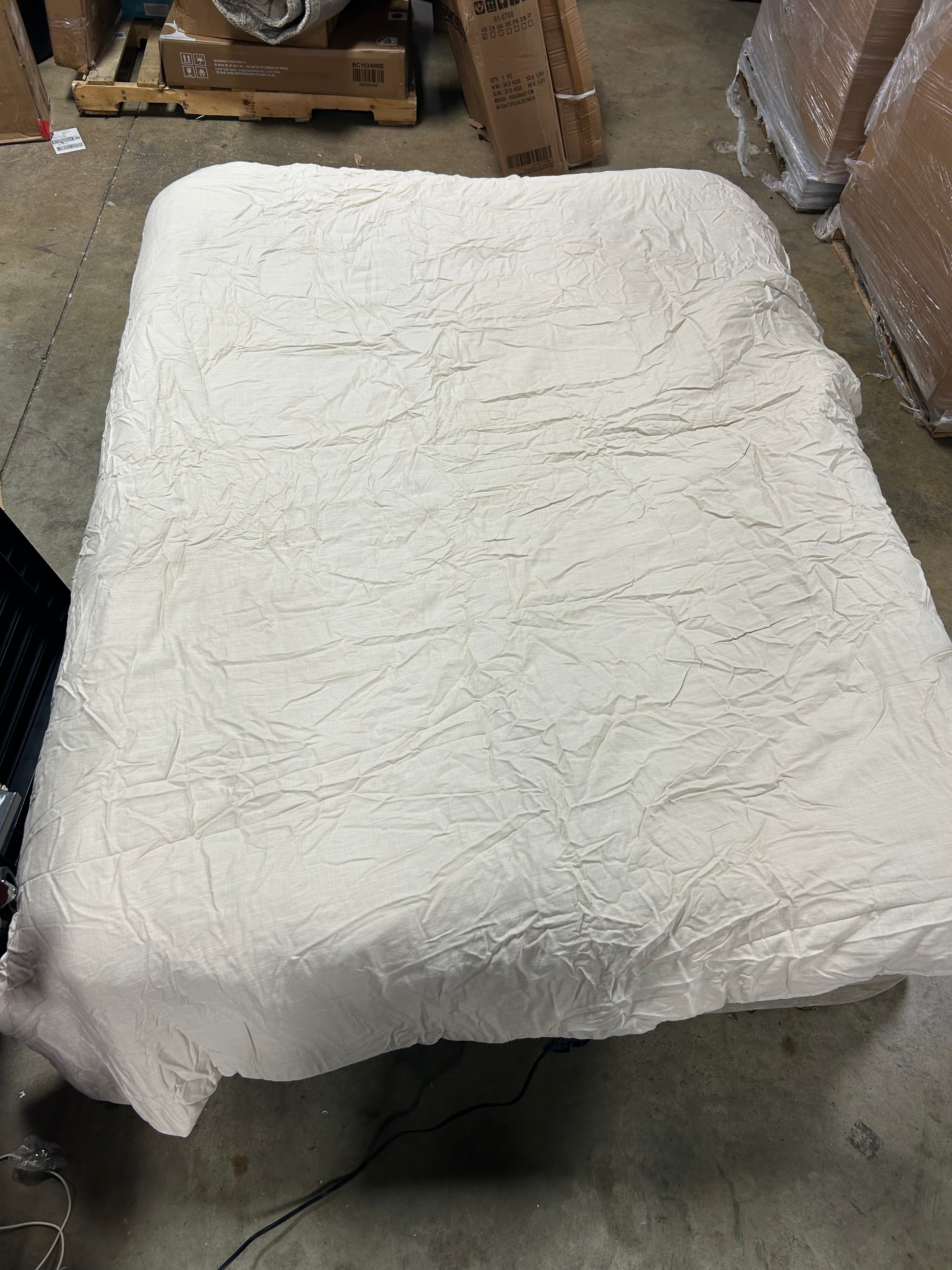 Heavyweight Linen Blend Comforter & Sham Set Full/Queen