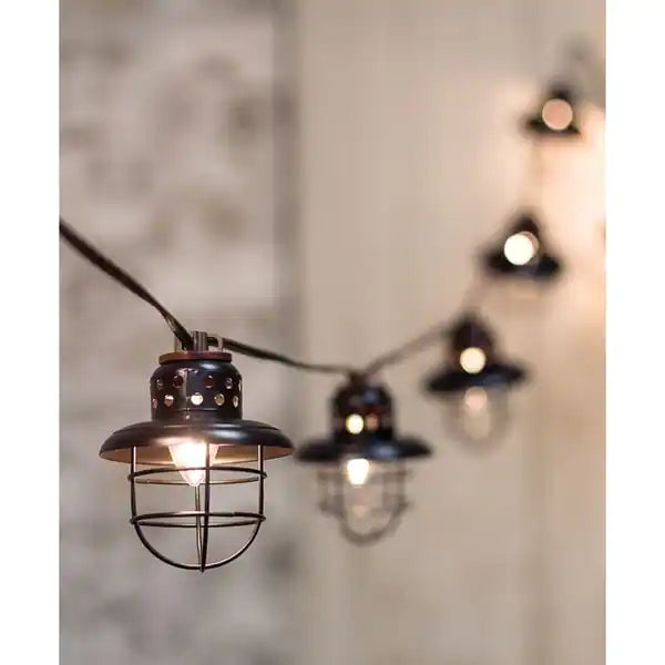 Black Lantern String Lights