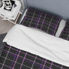 Black Checked Tartan Modern & Contemporary Plaid Duvet Cover Set Queen