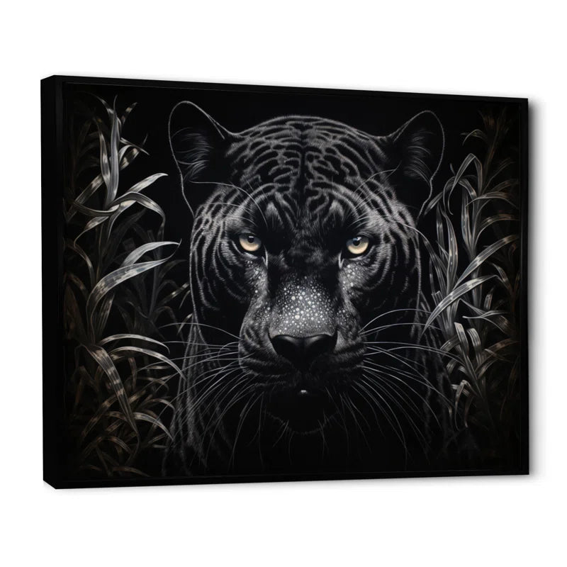 Black White Panther Nocturnal Majesty Scratchboard