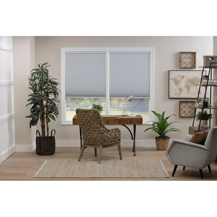 White Blackout Cellular Shade, 30"W x 64"L