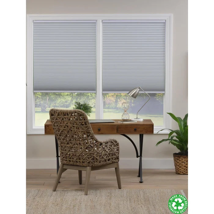 White Blackout Cellular Shade, 30"W x 64"L