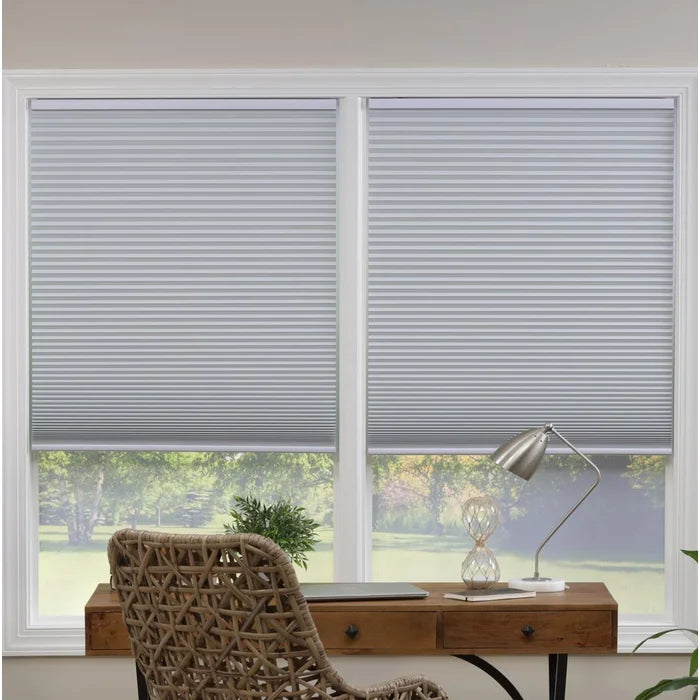 White Blackout Cellular Shade, 30"W x 64"L