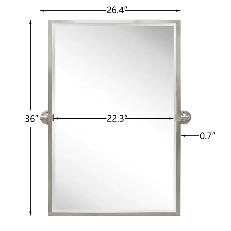 Blakley Rectangle Metal Wall Mirror