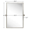 Blakley Rectangle Metal Wall Mirror