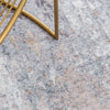 Bliss Modern Abstract Design Area Rug Gray/Ivory/Yellow - 5' x7'