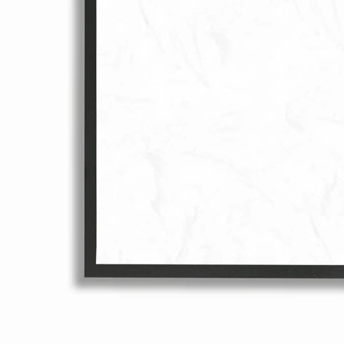 Blocked Geometric Shapes Black Detail Circles Framed On Canvas by Lisa Ridgers Painting